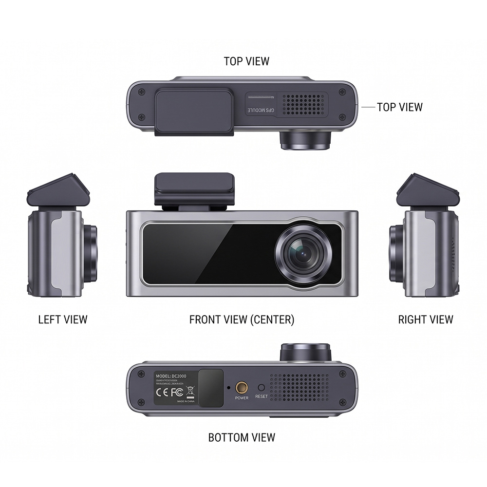 STC-8770 4k Triple Dash Cam