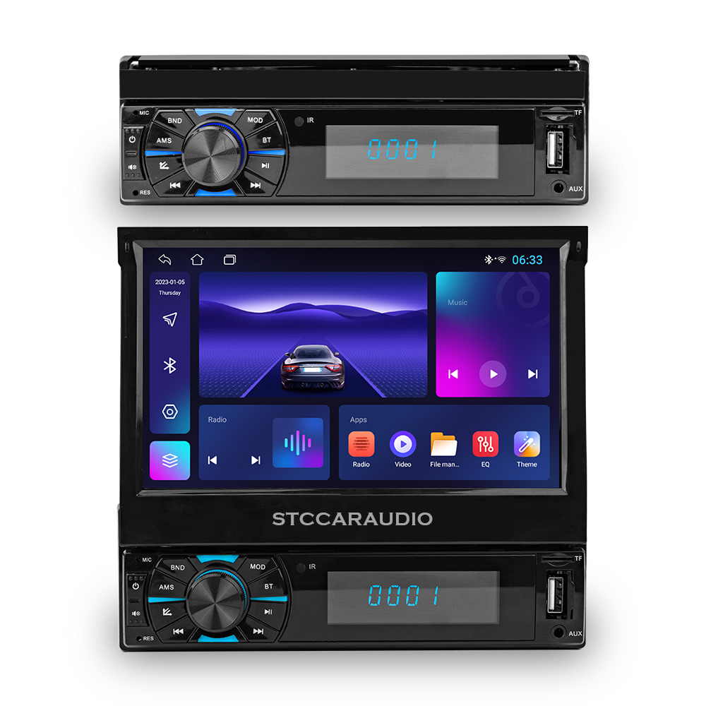 STC-3079 Retractable Screen Car Stereo